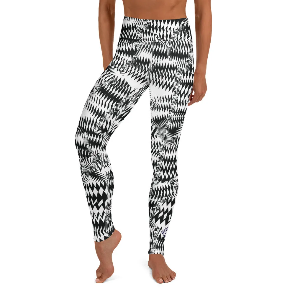 Women's Razzle Dazzle Camouflage High Waist Yoga Pants Workout Leggings For Jiu Jitsu 001