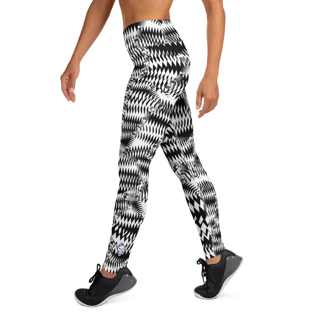 Women's Razzle Dazzle Camouflage High Waist Yoga Pants Workout Leggings For Jiu Jitsu 001