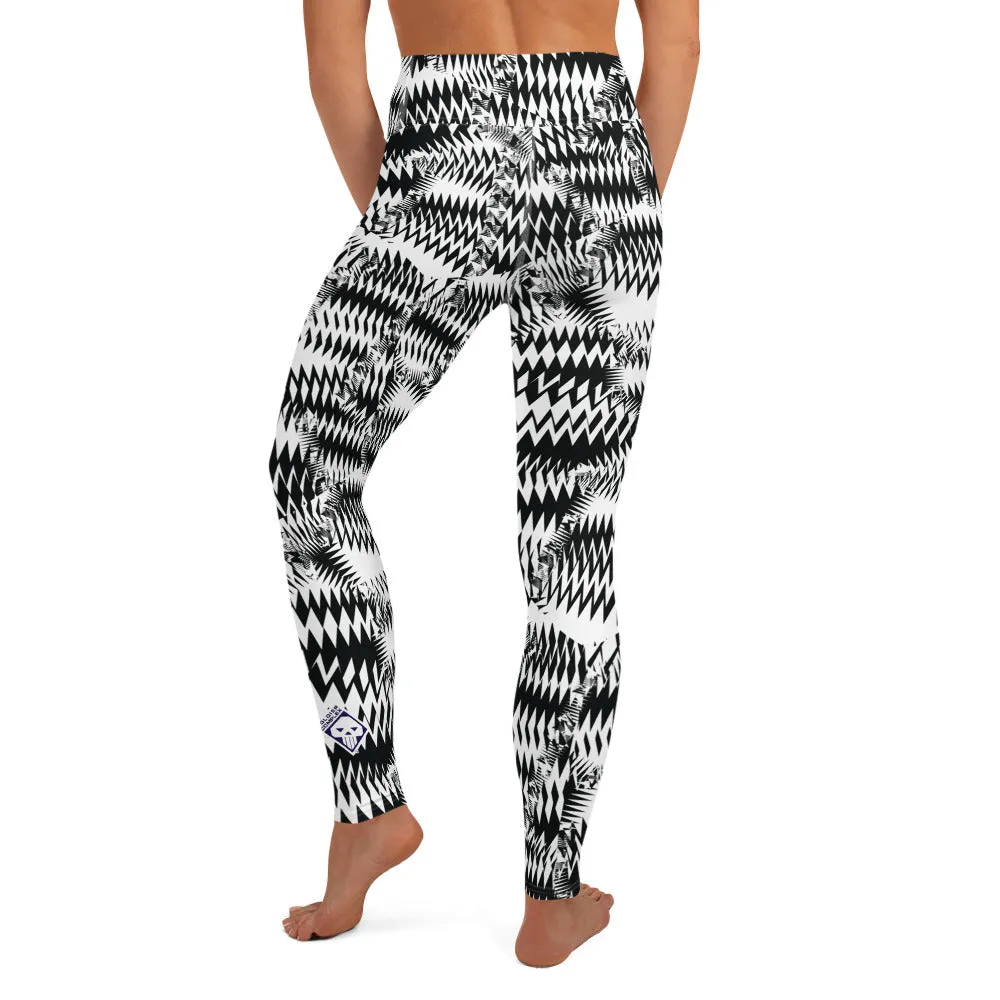 Women's Razzle Dazzle Camouflage High Waist Yoga Pants Workout Leggings For Jiu Jitsu 001