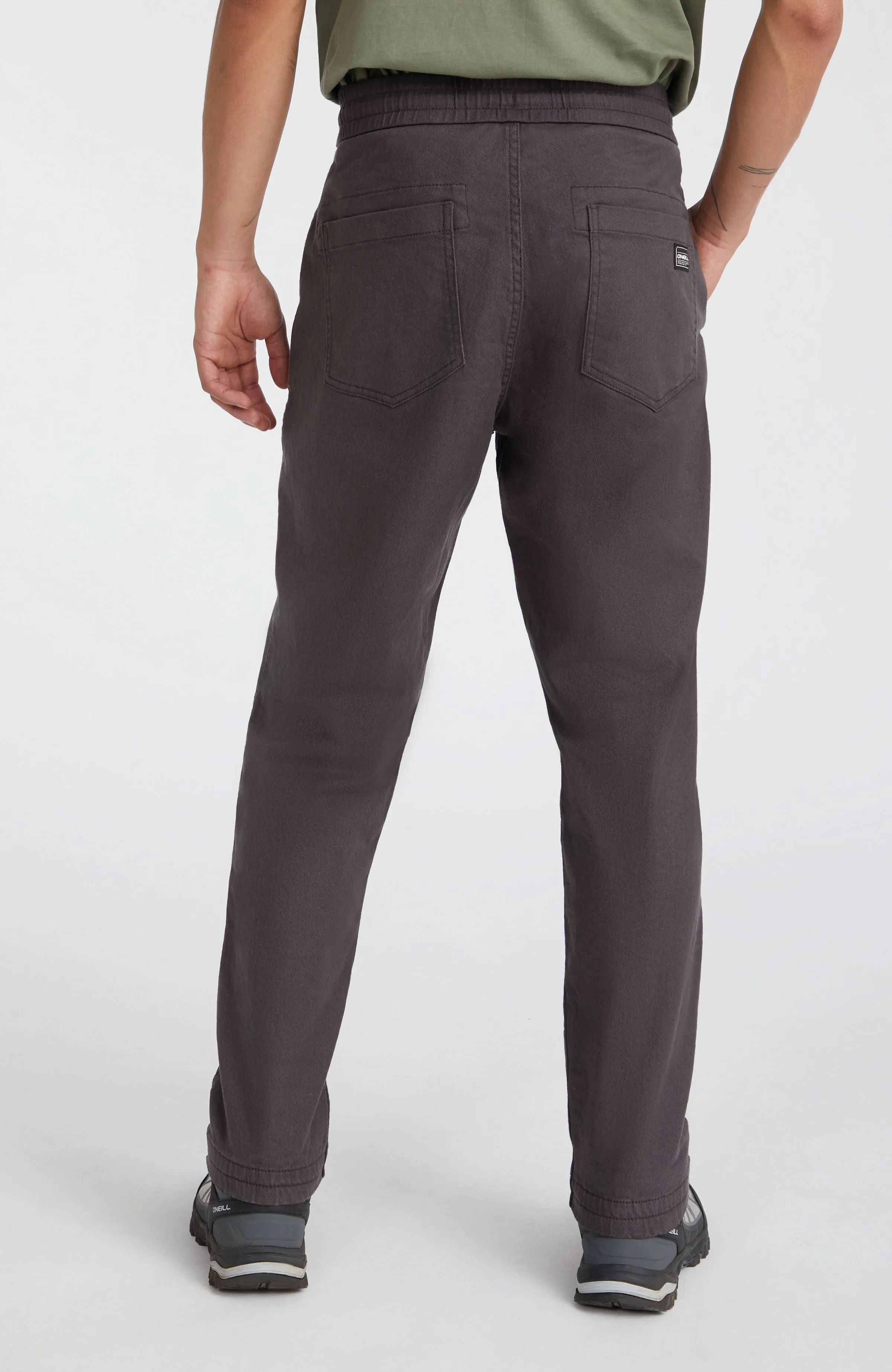 Woven Chino Joggers | Raven